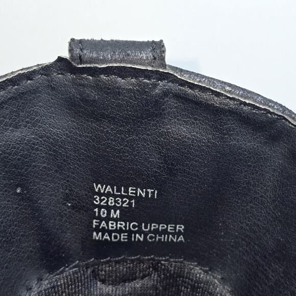 10M Black Western Cowboy Boots Fabric Faux Suede Embroidered - Picture 5 of 12